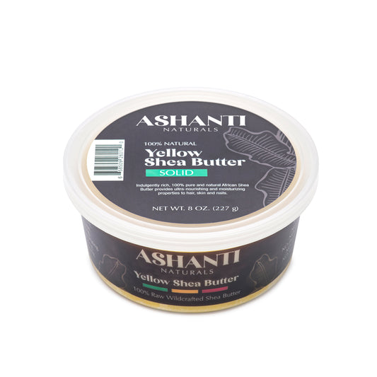 ASHANTI NATURALS 100% Yellow Shea Butter - Solid