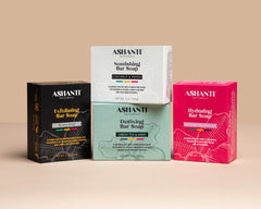 Ashanti Naturals Bar Soap Gift Set with Bamboo Soap Tray & Soap Saver Bag