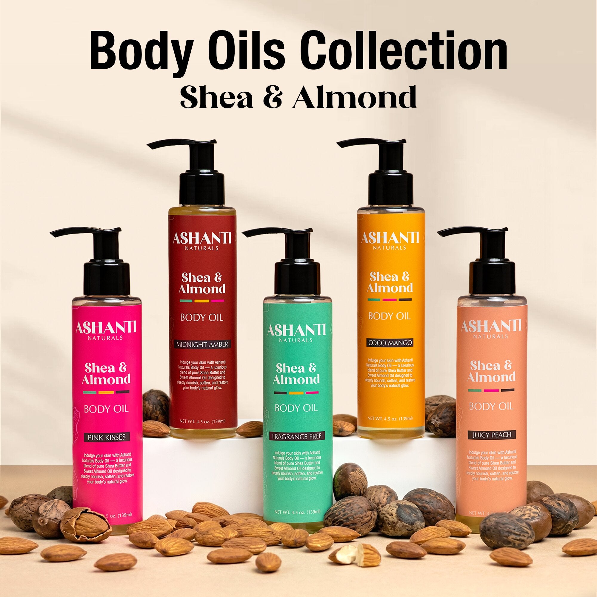 Shea & Almond Body Oil - Pink Kisses
