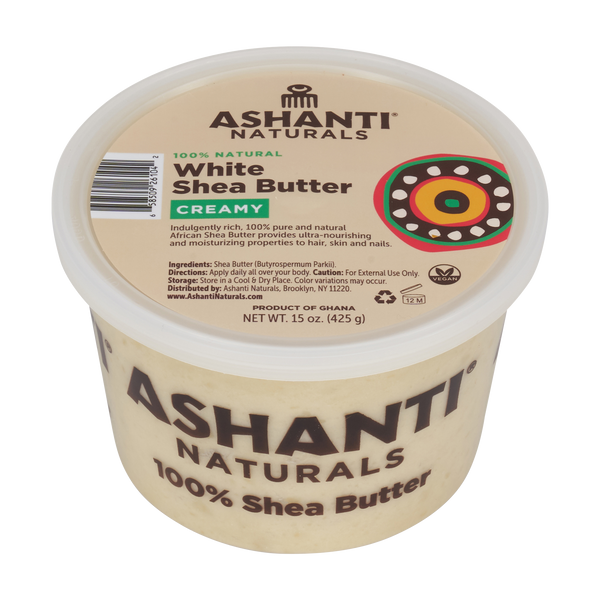Unrefined African Soft & Creamy White Shea Butter - 15 oz.