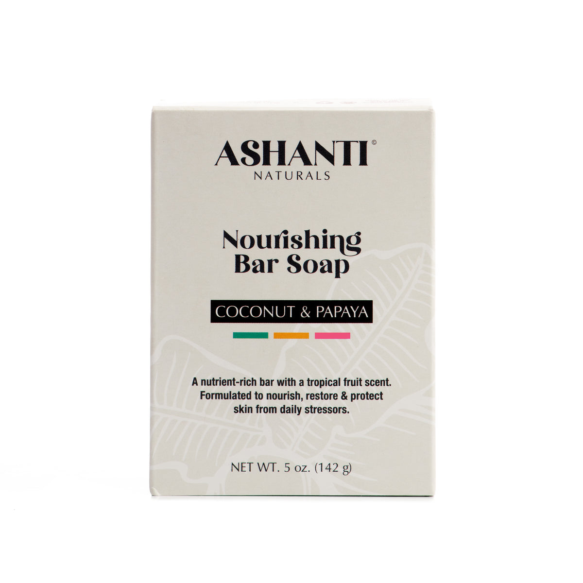 ASHANTI NATURALS Nourishing Coconut & Papaya Soap Bar - 5 oz