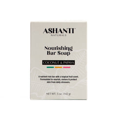 ASHANTI NATURALS Nourishing Coconut & Papaya Soap Bar - 5 oz
