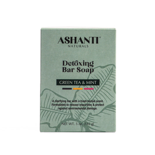 ASHANTI NATURALS Detoxing Green Tea & Mint Soap Bar