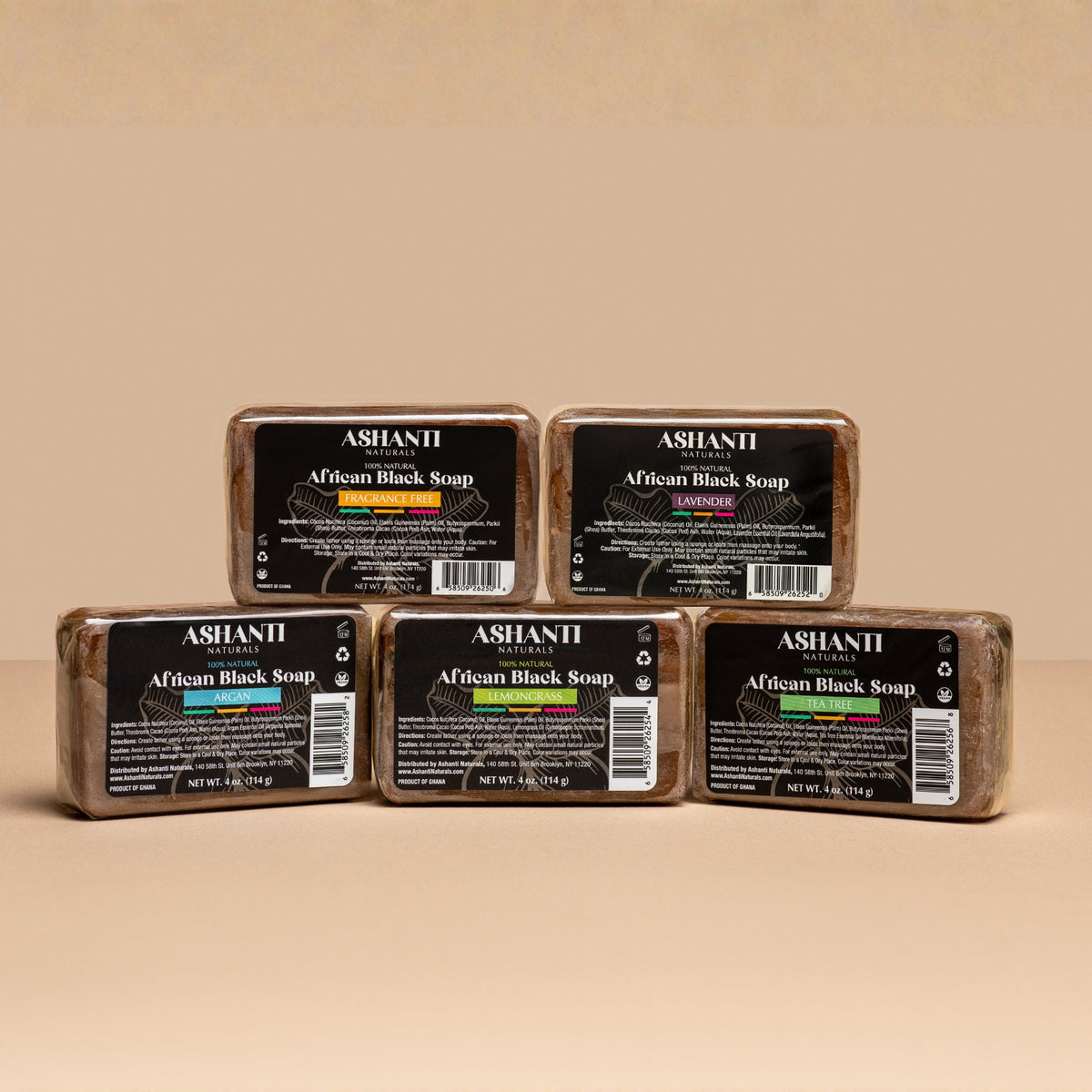 African Black Soap Variety Bundle