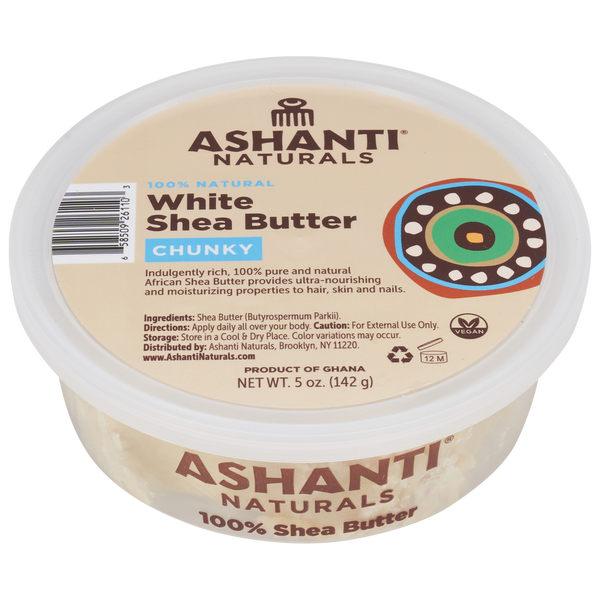 Unrefined African Chunky White Shea Butter - 5 oz.